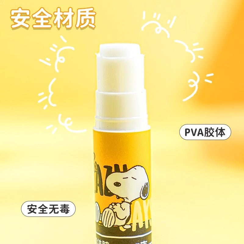 【香港悅木】正版現貨 史努比 固體膠 膠水 高顏值 文具 送禮 規格圖片 2
