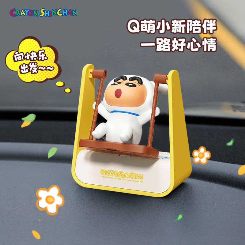 【洛克空間】現貨 蠟筆小新 蕩鞦韆 臨時停車 號碼牌 不怕曬 挪車牌 電話牌 移車卡 轎車 汽車 新之助 停車牌 商品圖片 1