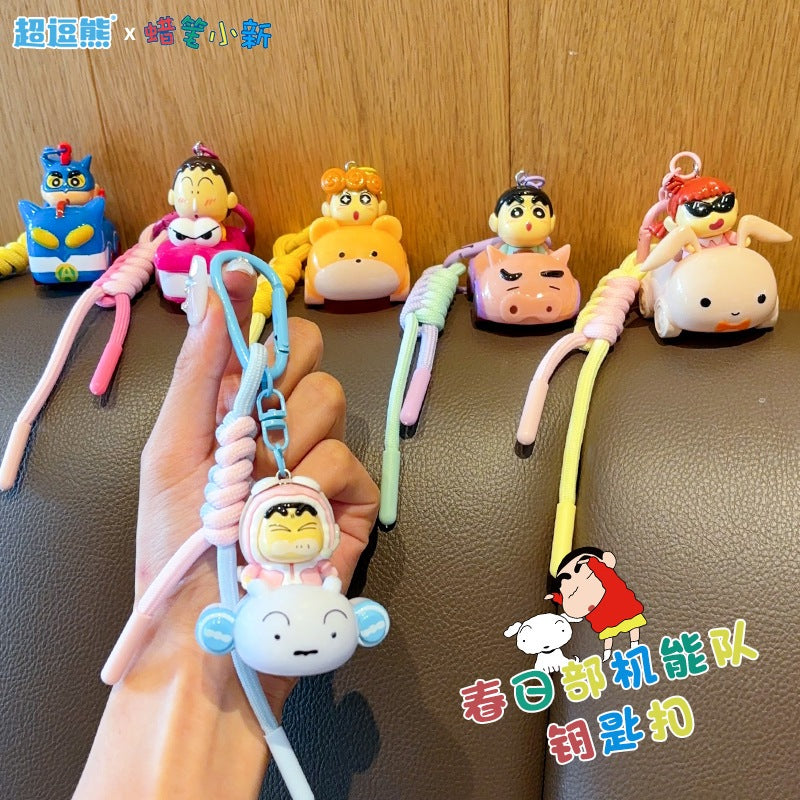 【超逗熊】現貨 蠟筆小新 鑰匙圈 春日部機能隊 鑰匙扣 吊飾 掛飾 新之助 送禮 商品圖片 1