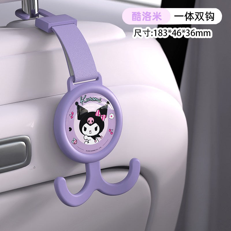 【香百川】正版 三麗鷗 掛勾 背椅掛鈎 車內收納 送禮 庫洛米 美樂蒂 KT貓 大耳狗 商品圖片 1
