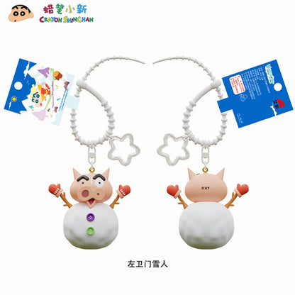 【千寶】現貨 蠟筆小新 冬天系列 鑰匙扣 鑰匙圈 掛飾 吊飾 掛件 機車 新之助 禮物 小白 第七代 商品圖片 2
