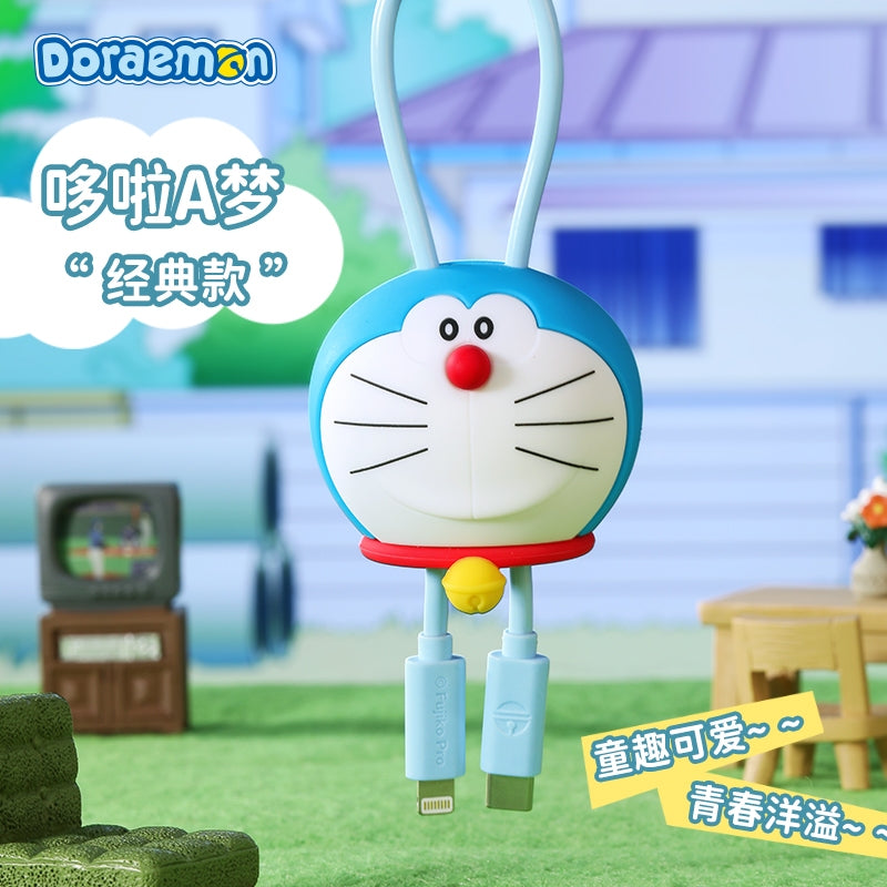 【洛克空間】正版現貨 哆啦A夢 公仔硅膠 快充線 充電線 數據線 30cm長 手機殼掛脖 吊繩 掛飾 小叮噹 哆啦a夢 商品圖片 2