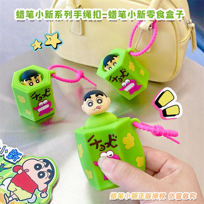 【冉紅】正版現貨 蠟筆小新 零食桶 鑰匙圈 鑰匙扣 掛件 掛飾 吊飾 揹包 機車 新之助 商品圖片 2
