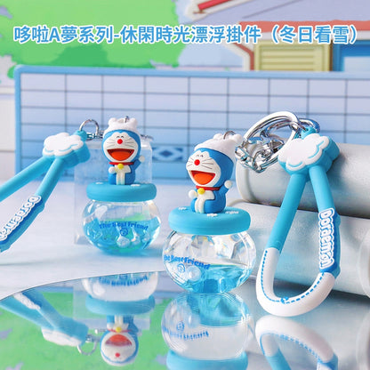 【冉紅】正版現貨 哆啦A夢 療癒功能鑰匙圈 休閒時光掛件 日式風格 掛飾 小叮噹 鑰匙扣 揹包 掛件 哆啦a夢 解壓 商品圖片 2