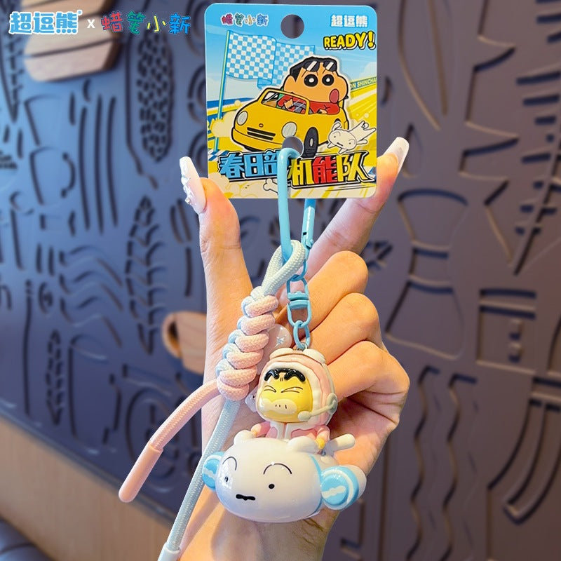 【超逗熊】現貨 蠟筆小新 鑰匙圈 春日部機能隊 鑰匙扣 吊飾 掛飾 新之助 送禮 商品圖片 3