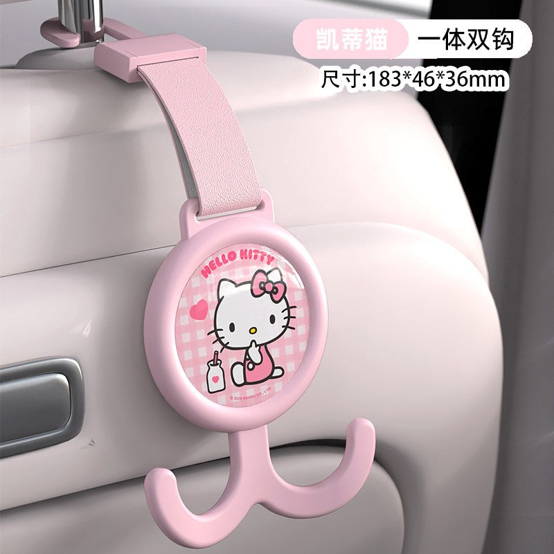 【香百川】正版 三麗鷗 掛勾 背椅掛鈎 車內收納 送禮 庫洛米 美樂蒂 KT貓 大耳狗 商品圖片 3
