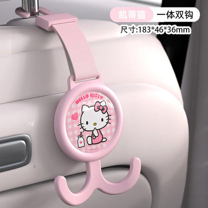 【香百川】正版 三麗鷗 掛勾 背椅掛鈎 車內收納 送禮 庫洛米 美樂蒂 KT貓 大耳狗 商品圖片 3
