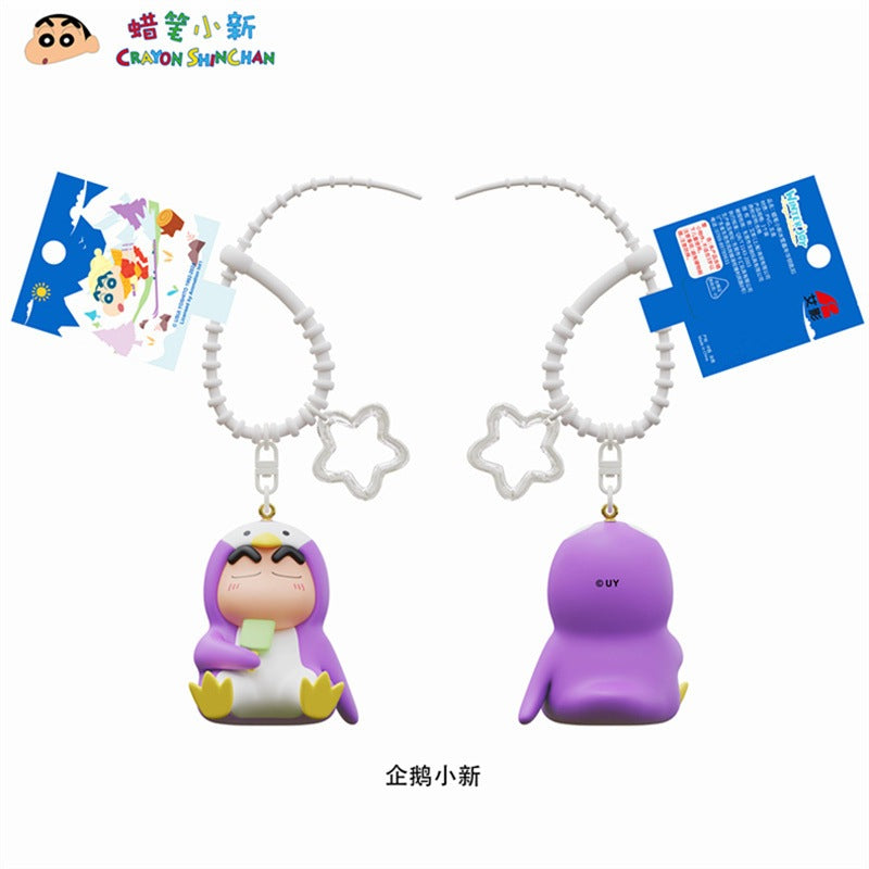 【千寶】現貨 蠟筆小新 冬天系列 鑰匙扣 鑰匙圈 掛飾 吊飾 掛件 機車 新之助 禮物 小白 第七代 商品圖片 3