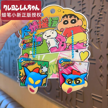 【超逗熊】現貨 蠟筆小新 盡情搖擺 鑰匙圈 2個裝 鑰匙扣 吊飾 情侶 掛件 送禮 新之助 商品圖片 3