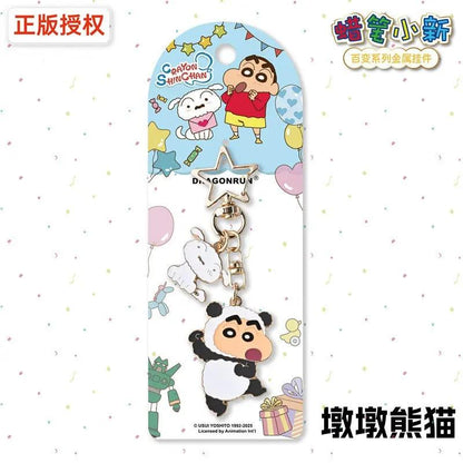 【千寶】現貨 蠟筆小新 金屬系列 鑰匙扣 鑰匙圈 掛飾 吊飾 掛件 機車 新之助 禮物 商品圖片 4