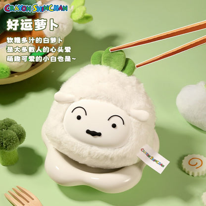 【洛克空間】正版現貨 蠟筆小新 關東煮系列 收納小包 零錢包 吊飾 包包 公仔 掛件 硬幣包 耳機包 迷你收納包 掛飾 商品圖片 4