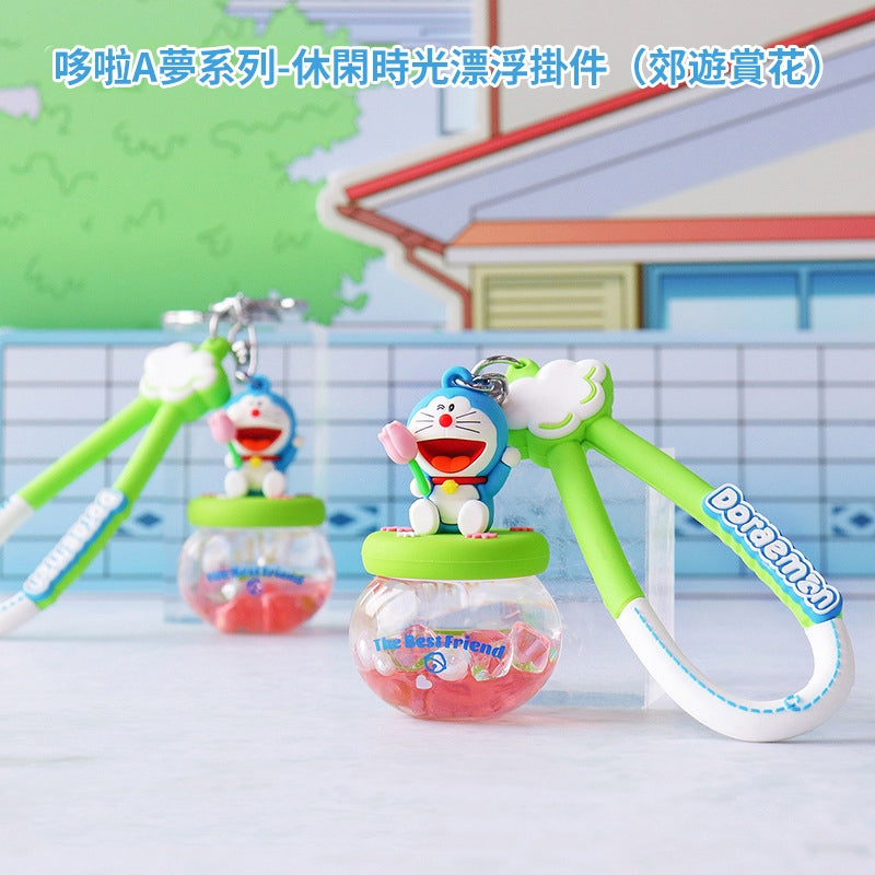 【冉紅】正版現貨 哆啦A夢 療癒功能鑰匙圈 休閒時光掛件 日式風格 掛飾 小叮噹 鑰匙扣 揹包 掛件 哆啦a夢 解壓 商品圖片 4