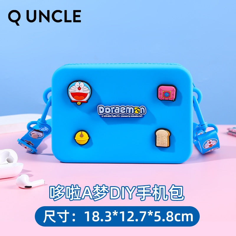 【Q UNCLE】正版現貨 哆啦A夢 DIY盒子手機包 零錢包 包包 硬幣包 耳機包 小叮噹 掛件 哆啦a夢 收納包 商品圖片 5