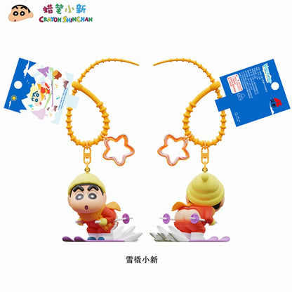 【千寶】現貨 蠟筆小新 冬天系列 鑰匙扣 鑰匙圈 掛飾 吊飾 掛件 機車 新之助 禮物 小白 第七代 商品圖片 5