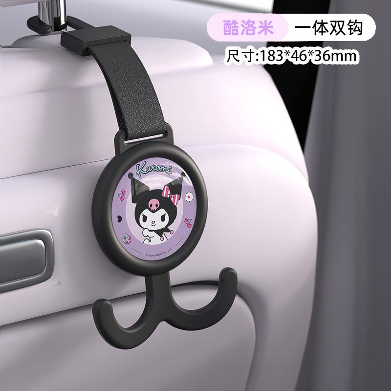 【香百川】正版 三麗鷗 掛勾 背椅掛鈎 車內收納 送禮 庫洛米 美樂蒂 KT貓 大耳狗 商品圖片 5