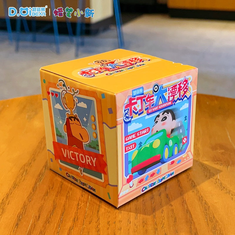 【超逗熊】正版現貨 蠟筆小新 卡丁車大漂移擺件 動漫公仔裝飾品 潮玩創意卡通盲盒擺件 送禮 商品圖片 5