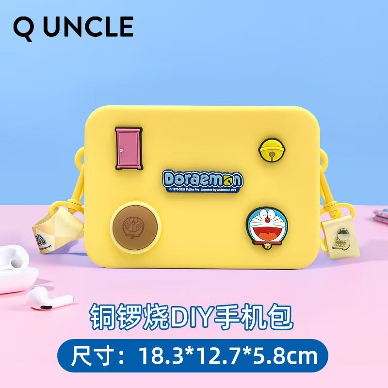 【Q UNCLE】正版現貨 哆啦A夢 DIY盒子手機包 零錢包 包包 硬幣包 耳機包 小叮噹 掛件 哆啦a夢 收納包 規格圖片 1