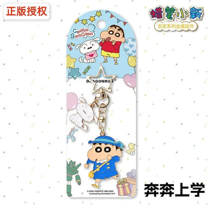 【千寶】現貨 蠟筆小新 金屬系列 鑰匙扣 鑰匙圈 掛飾 吊飾 掛件 機車 新之助 禮物 規格圖片 2