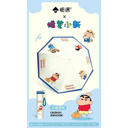 【梔遇】現貨 蠟筆小新 經典形象 手動傘 雨傘 太陽傘 遮陽傘 晴雨兩用 防曬 防紫外線 新之助 睡衣小新 熊貓小新 規格圖片 2