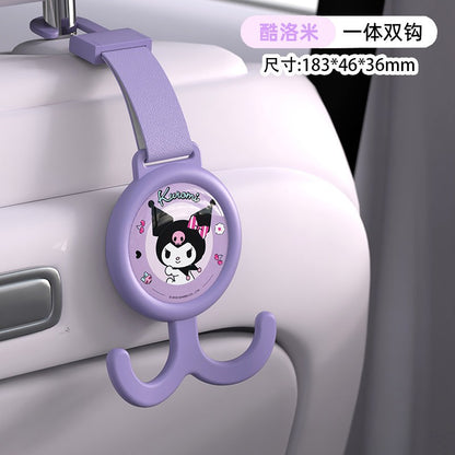 【香百川】正版 三麗鷗 掛勾 背椅掛鈎 車內收納 送禮 庫洛米 美樂蒂 KT貓 大耳狗 規格圖片 2