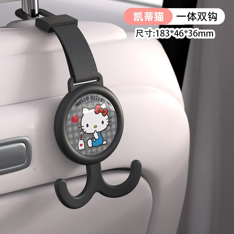 【香百川】正版 三麗鷗 掛勾 背椅掛鈎 車內收納 送禮 庫洛米 美樂蒂 KT貓 大耳狗 規格圖片 3