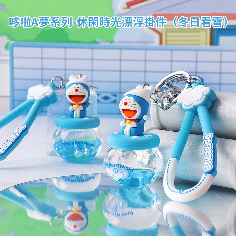 【冉紅】正版現貨 哆啦A夢 療癒功能鑰匙圈 休閒時光掛件 日式風格 掛飾 小叮噹 鑰匙扣 揹包 掛件 哆啦a夢 解壓 規格圖片 3