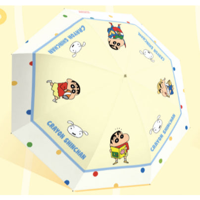 【梔遇】正版現貨 蠟筆小新 手動傘 晴雨兩用 睡衣小新 雨具 黑膠 防曬 遮陽傘 雨傘 太陽傘 新之助 小白 規格圖片 3