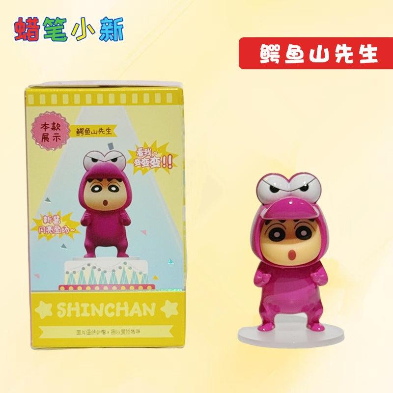 【超逗熊】正版現貨 蠟筆小新 新醬變形記系列 盲盒擺件 卡通動感超人手辦 送禮 規格圖片 4