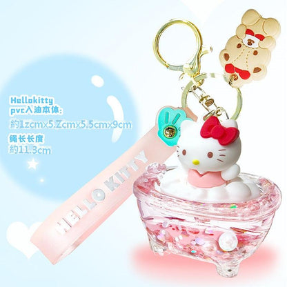 【冉紅】正版 三麗鷗 鑰匙圈 鑰匙扣 掛件 飾品 吊飾 入油系列 庫洛米 kt貓 美樂蒂 送禮 規格圖片 8