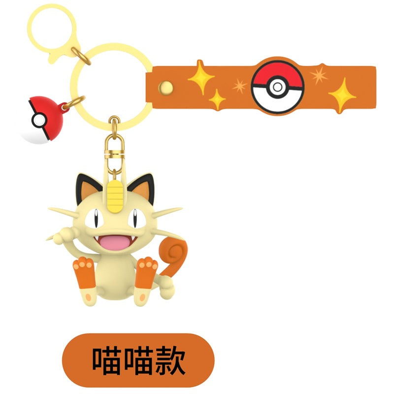 【冉紅】正版現貨 寶可夢 皮卡丘 鑰匙扣 鑰匙圈 小火龍 胖丁 可愛卡通公仔 汽車鑰匙扣 包包掛件 吊飾 送禮 規格圖片 14
